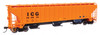 Walthers Mainline 910-49043 - 57' Trinity 4750 3-Bay Covered Hopper Illinois Central Gulf (ICG) 766833 - HO Scale