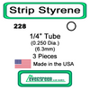 Evergreen 228 -  Styrene Tube 1/4 inch