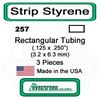 Evergreen 257 -  Rectangular Tubing .125 x .250"