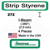 Evergreen 272 -  Styrene I-Beam .080