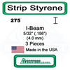 Evergreen 275 -  Styrene I-Beam .156"