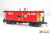 Tangent Scale Models 60410-06 - ICC Rock Island Bay Window Caboose Rock Island (RI) 17166 - HO Scale