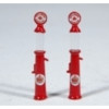JL Innovative 932 - Custom Gravity Feed Pump, Red Crown (2)    - HO Scale