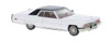Brekina 18129 - 1972 Cadillac Coupe de Ville  White, Black  - HO Scale