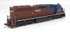 PRE-ORDER: Broadway Limited 9808 - EMD SD45 DC Silent Helm Leasing (HLCX) 6506 - HO Scale