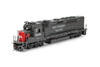 Athearn Genesis 64835 - EMD GP40P-2 DC Silent Southern Pacific (SP) 7600 80's Version - HO Scale