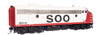 Walthers Proto 920-49554 - EMD FP7 & F7B DC Silent Soo Line (SOO) 501A & 501C - HO Scale