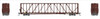 PRE-ORDER: Jackson Railcar N601019 - 73' Centerbeam Flatcar First Union Rail (FURX) 738144 - N Scale