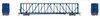 PRE-ORDER: Jackson Railcar N601027 - 73' Centerbeam Flatcar Midwest Railcar (MWCX) 17341 - N Scale