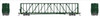 PRE-ORDER: Jackson Railcar N601035 - 73' Centerbeam Flatcar Northwestern Oklahoma Railroad (NOKL) 733874 - N Scale