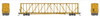 PRE-ORDER: Jackson Railcar N601043 - 73' Centerbeam Flatcar TTX (TTZX) 857379 - N Scale