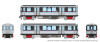 PRE-ORDER: Rapido 588001 - Chicago Transit Authority 2600-series L 4-Car Set (DC Silent) CTA As Delivered Scheme - N Scale
