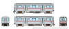 PRE-ORDER: Rapido 588004 - Chicago Transit Authority 2600-series L 4-Car Set (DC Silent) CTA Circle Logo Scheme - N Scale