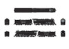 PRE-ORDER: Broadway Limited 8873 - Baldwin 3460 Class “Super Hudsons” 4-6-4 (DC Silent) Atchison, Topeka and Santa Fe (ATSF) 3464 Post-1942 - HO Scale