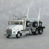 Trainworx 48082 - Kenworth T800 Log Truck White  - N Scale