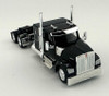 HO Logistics Replicas 990093 - Kenworth 990 Flat-Top Sleeper-Cab Semi Tractor Black  - HO Scale