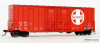 Moloco 60012-01 - Red repaint ATSF 6-80, Bx-163 ACF 50' Hi-cube non-Waffle, 8+8 plug door Atchison, Topeka and Santa Fe (ATSF) 46143 - HO Scale