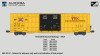 Aurora Miniatures 602070 - Greenbrier 7550cf 60' Plate F Boxcar TTX (TBOX) 638535 (Normal Markings) - N Scale