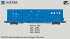 Aurora Miniatures 602082 - Greenbrier 7550cf 60' Plate F Boxcar General American (GACX) 76813 - N Scale