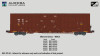 Aurora Miniatures 602094 - Greenbrier 7550cf 60' Plate F Boxcar Midwest Railcar (MWCX) 501039 - N Scale