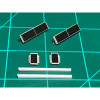 MACRail 802 - MOW Car Solar Panel (CSXT Version Angle Bracket)   - HO Scale Kit