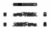 PRE-ORDER: Broadway Limited 10095 - USRA Light Mikado (DC Silent) Unlettered  - N Scale