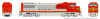 PRE-ORDER: Rapido 55002 - GE U30CG w/ SG (DC Silent) Atchison, Topeka and Santa Fe (ATSF) 402 Warbonnet - HO Scale