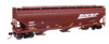 Walthers Mainline 910-7740 - 60' NSC 5150 3-Bay Covered Hopper BNSF 495277 - HO Scale