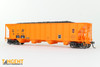 Tangent Scale Models 32015-08 - Bethlehem Steel 3350CuFt Quad Coal Hopper CSX (CSXT) 193639 “Ex-L&N Orange” - HO Scale