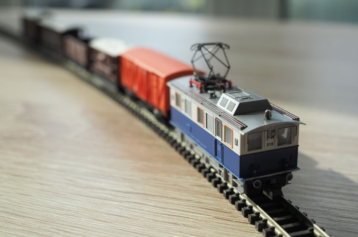 Model sales of train