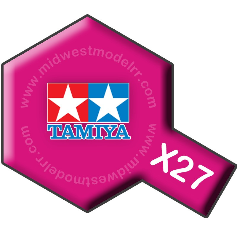 Tamiya 81027 - X27 Clear Red 23ml - Midwest Model Railroad