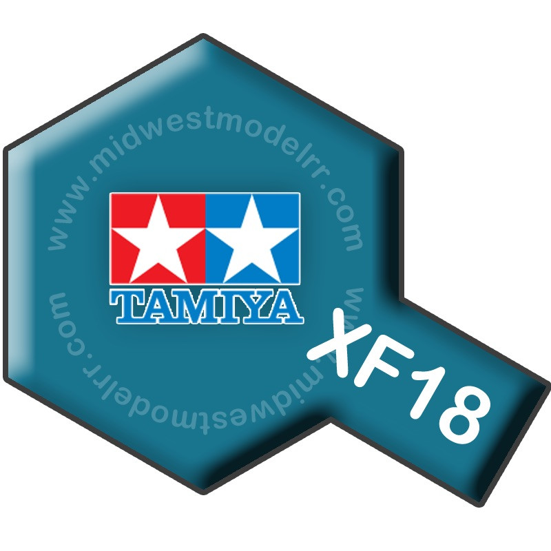 Tamiya 81318 - XF18 Medium Blue 23ml - Midwest Model Railroad