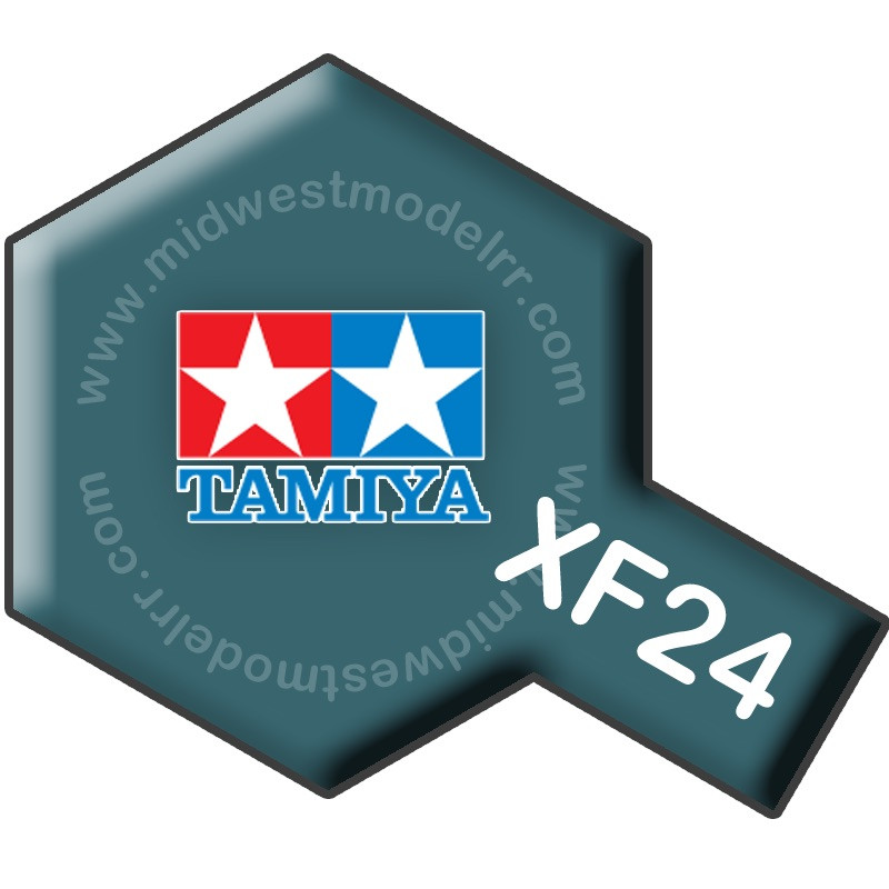 TAMIYA Acrylfarbe Dunkelgrau Matt XF-24 – 23 Ml Für Modellbau, Miniaturen & Bastelprojekte