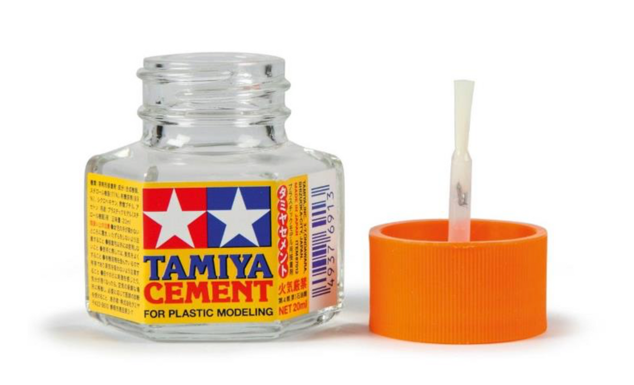 TAMIYA 87038 EXTRA THIN CEMENT 40 ml + 87012 PLASTIC MODELING CEMENT 20ml  MODEL