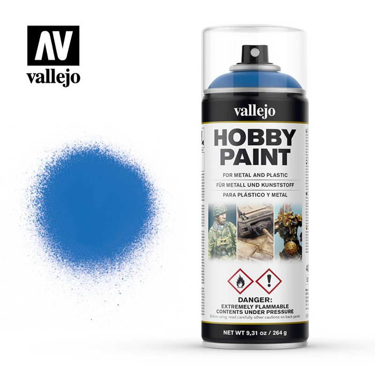 Vallejo 28030 - Hobby Spray Paint - Fantasy Magic Blue 400mL 