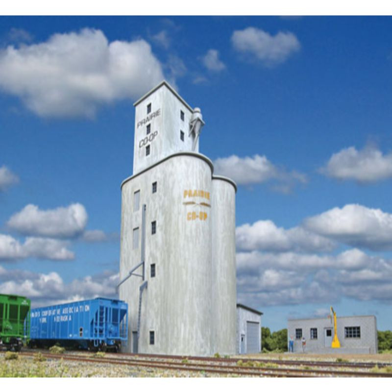 Walthers Cornerstone 9334047 Prairie CoOp Elevator HO Scale Kit