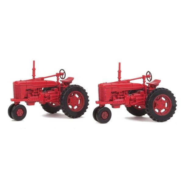 Walthers SceneMaster 949-4160 Farm Tractor 2-Pack Red HO