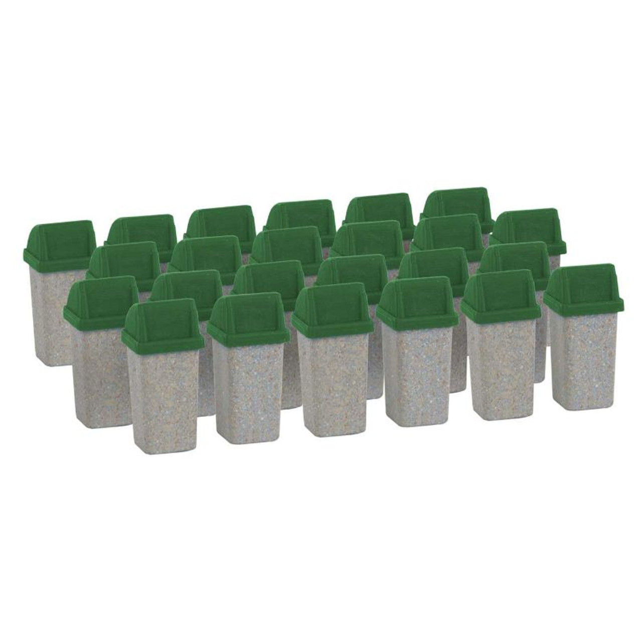 Walthers SceneMaster 949-4174 - Modern Trash Cans (24 pcs) - HO