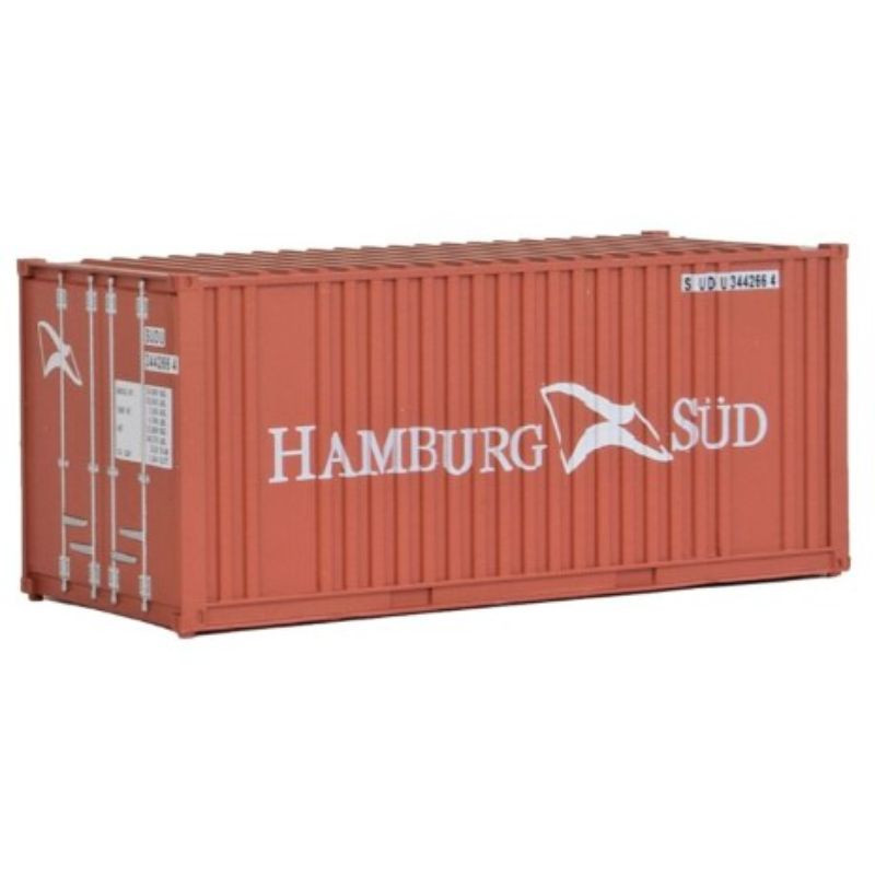 Walthers SceneMaster 949-8006 - 20' Rib Container Hamburg Sud - HO ...