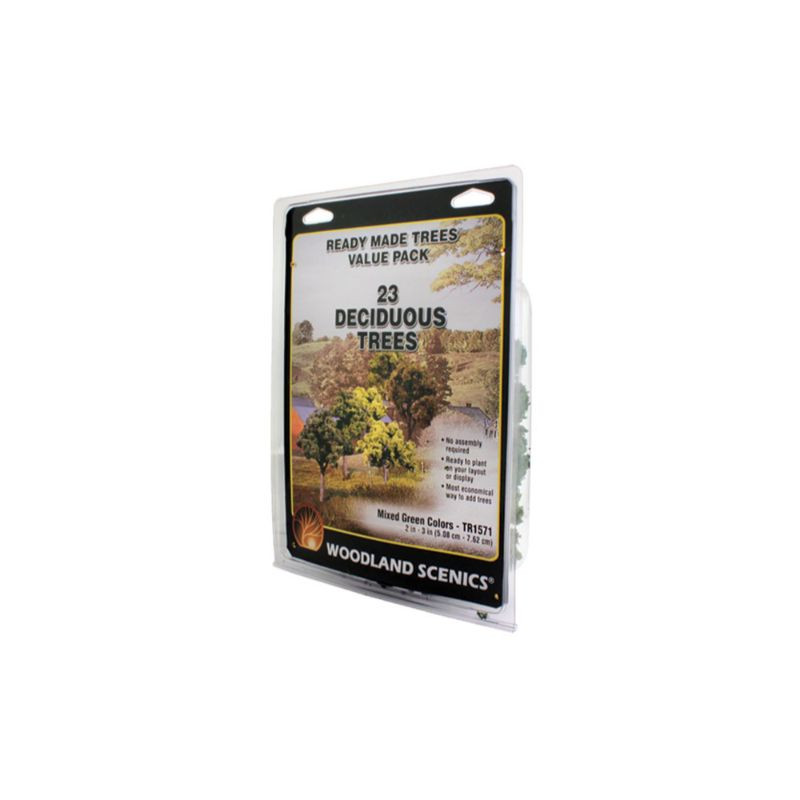 WOODLANDSCENICS TREES 2セットTR 1581、TR1571 Woodland Scenics TR1571 - Ready Made Treesâ„¢ Value Pack Mixed