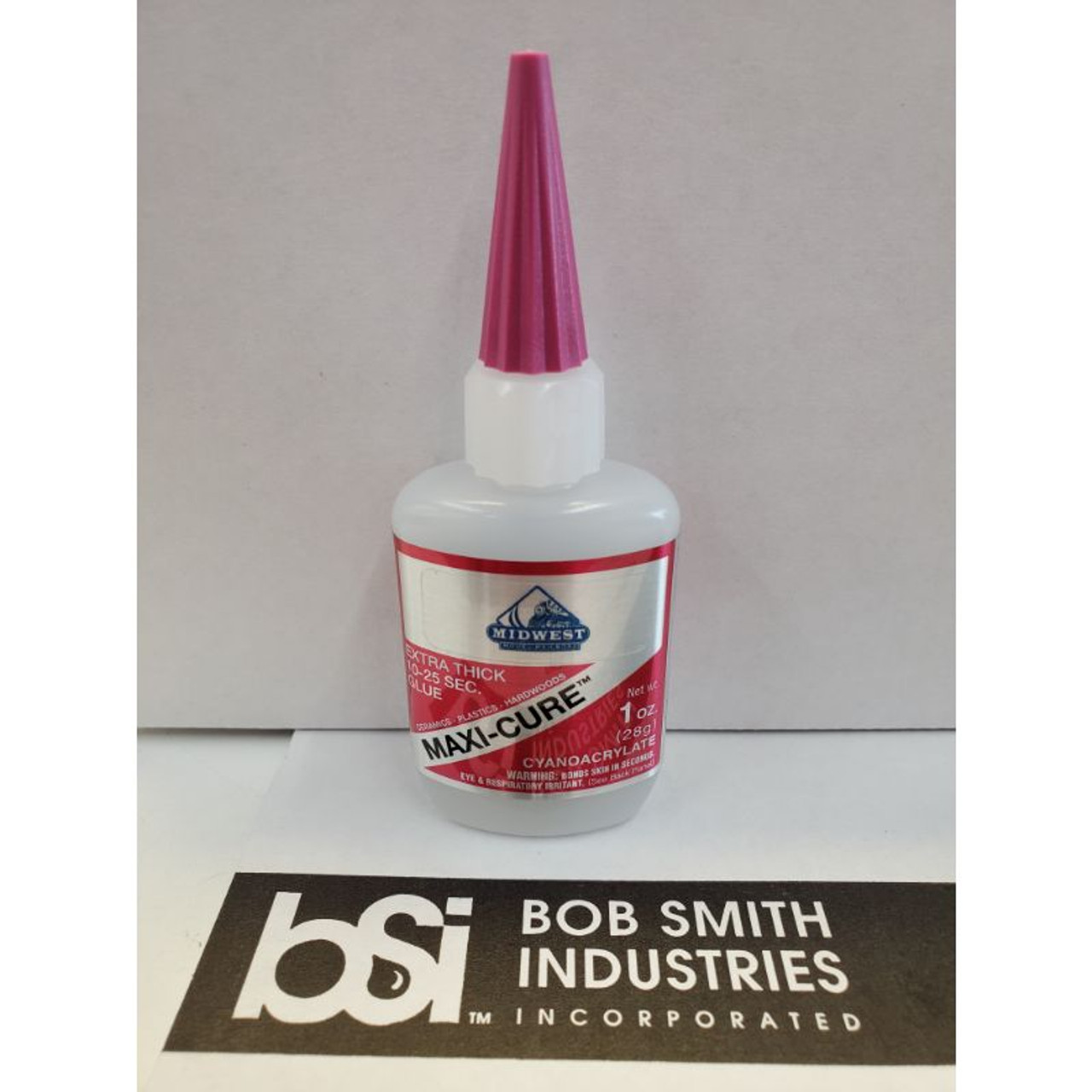 Bob Smith Maxi-Cure Extra Thick CA Glue 1oz