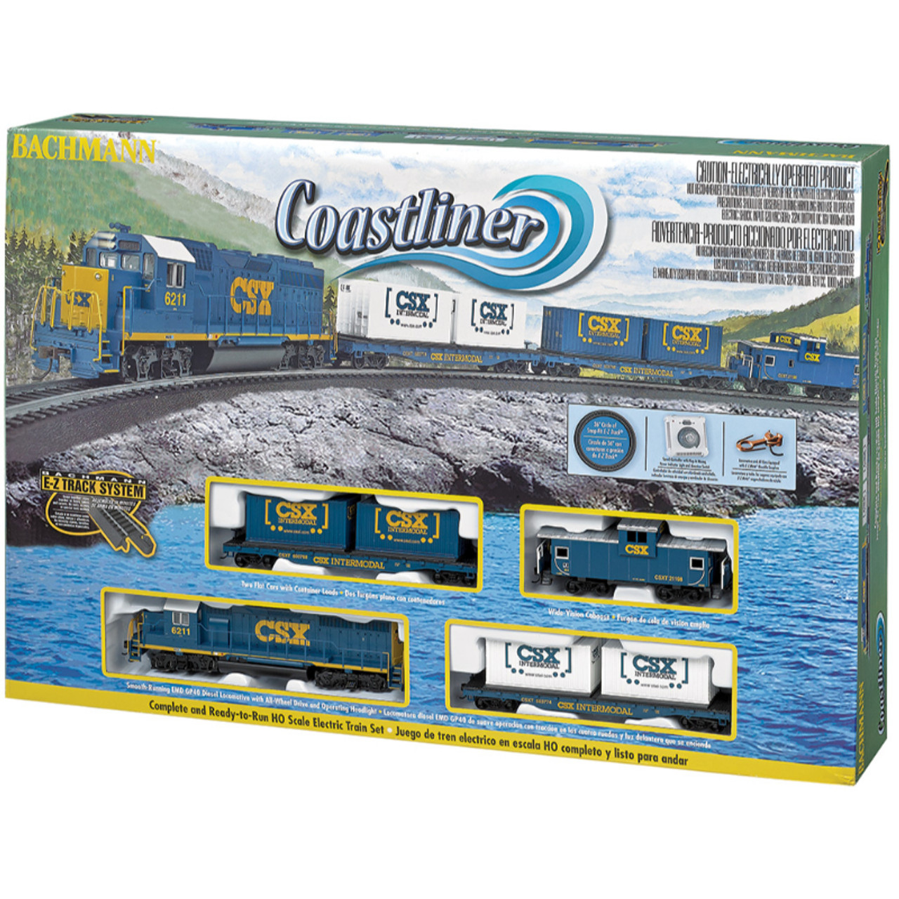 Bachmann 00734 - Coastliner Ready-to-Run Train Set - HO Scale