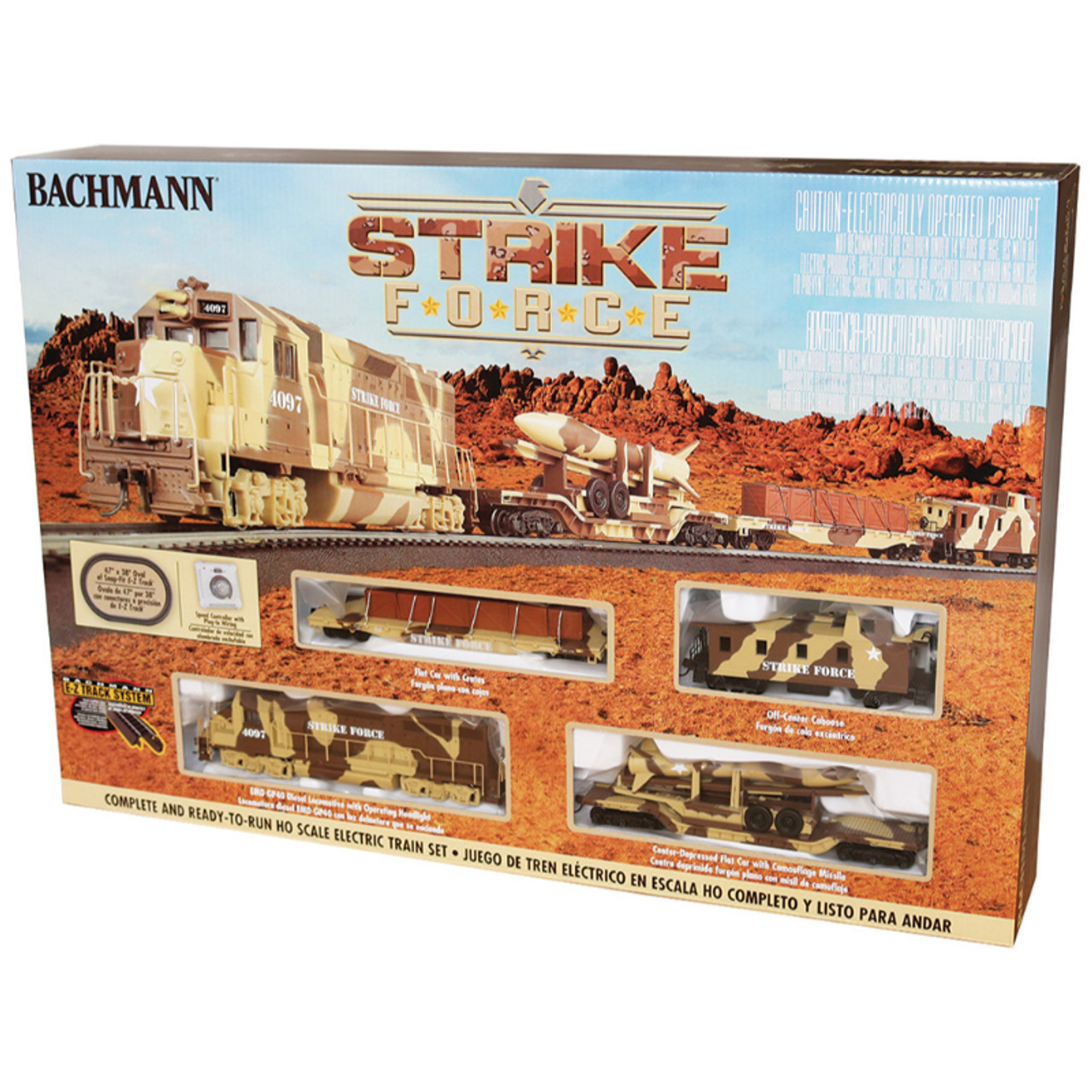 Bachmann 00752 - Strike Force Ready-to-Run Train Set - HO Scale