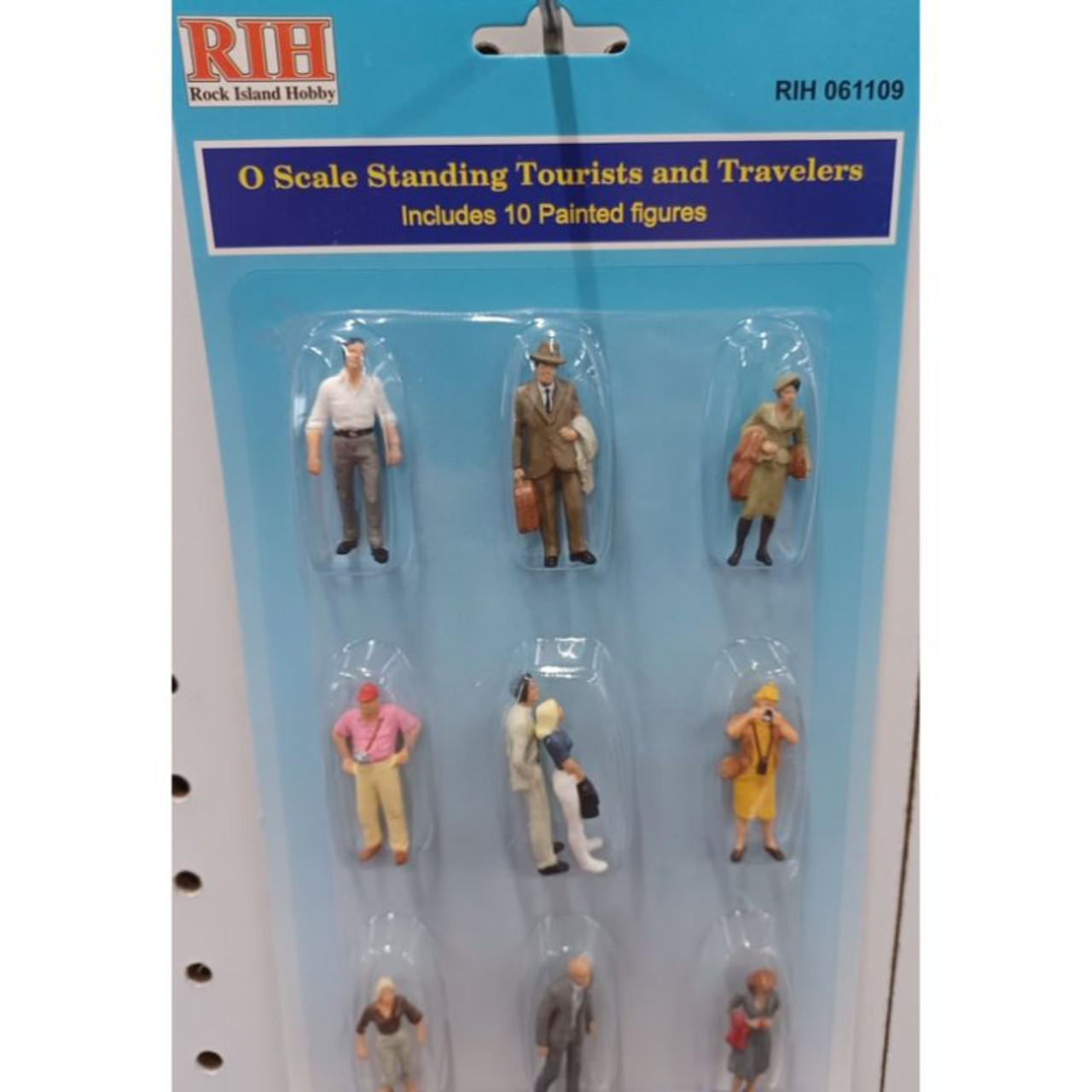 RockIsland RIH061109 O Scale Standing Tourists & Travelers Pack of 10