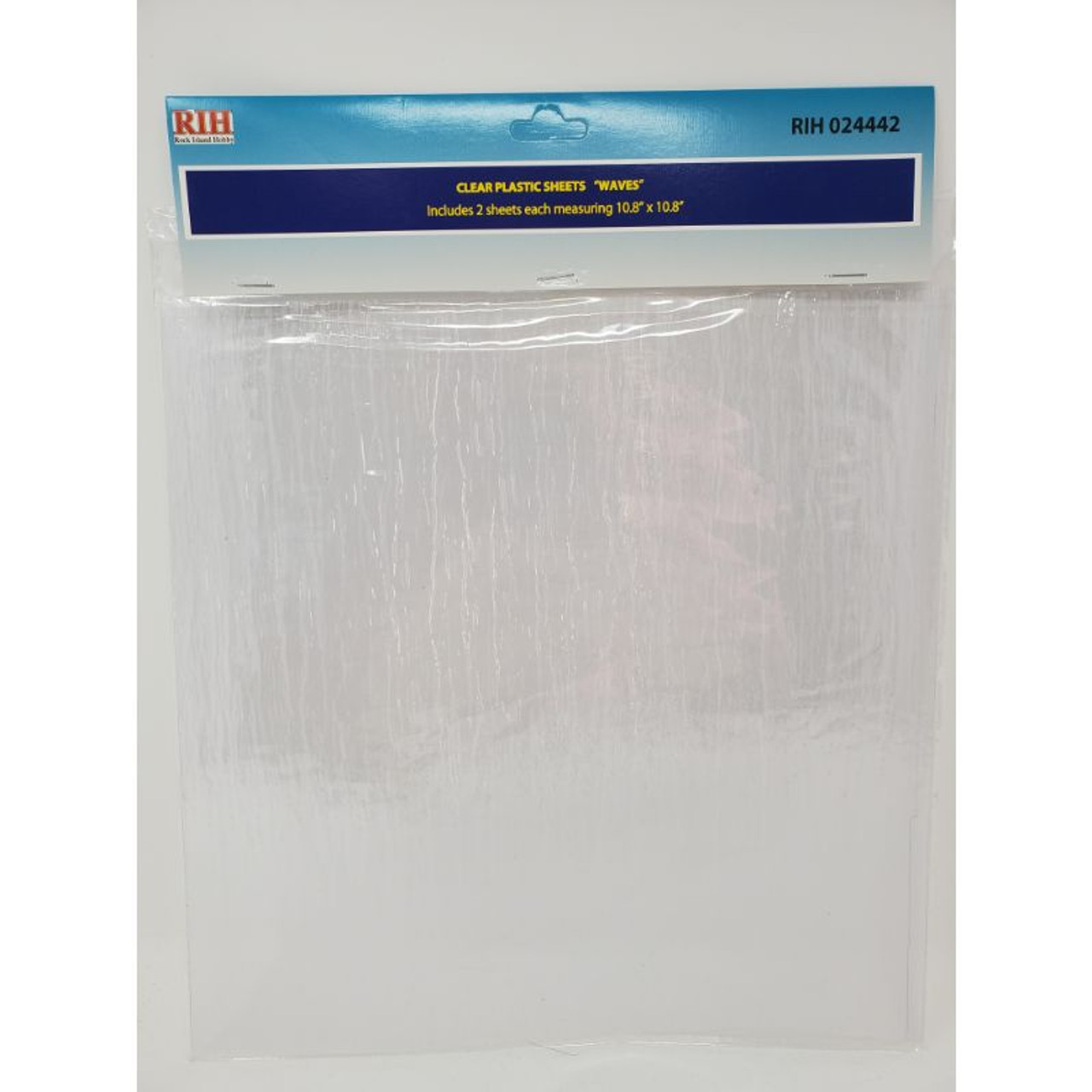 Rock Island Hobby 024442 - Clear Plastic Sheets “Small Waves” - Multi Scale  - Midwest Model Railroad