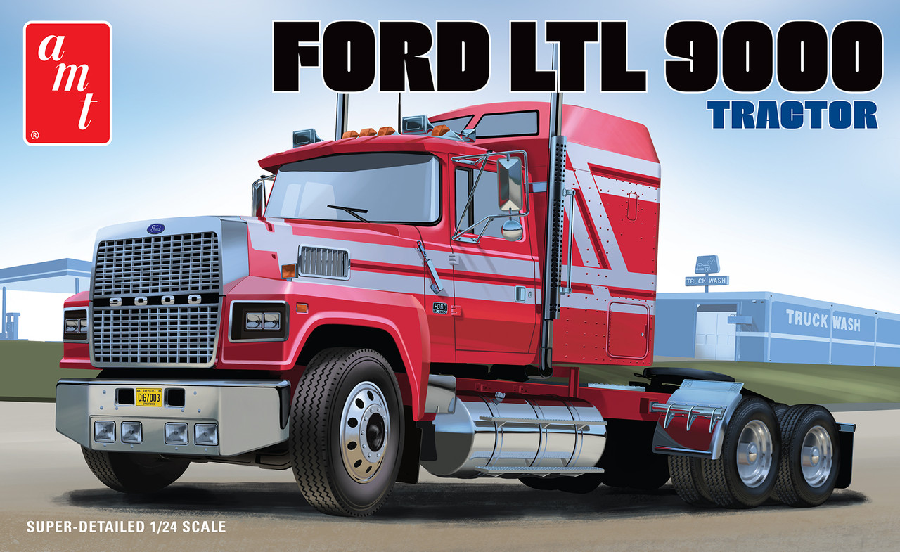 AMT 1238 - Ford LTL 9000 Semi Tractor - 1:24 Scale Kit