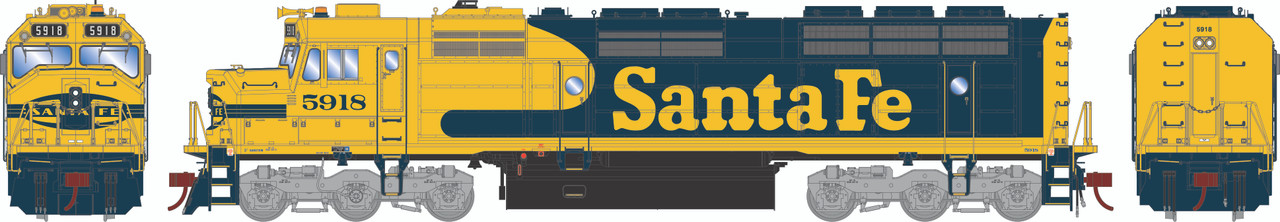 Athearn GENESIS Santa Fe FP45 107 サウンド車 Athearn Genesis HO FP45 Santa Fe 