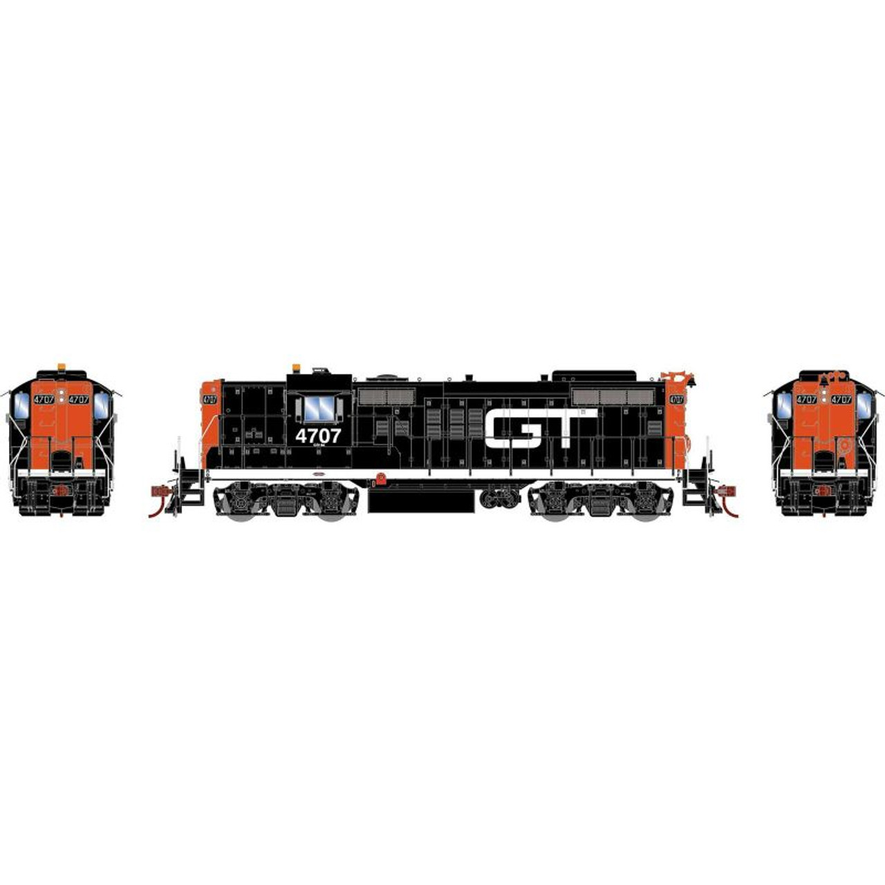 Athearn Genesis 30635 - EMD GP18 Grand Trunk Western (GTW) 4707 - HO Scale