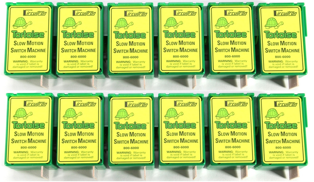 Circuitron 800-6012 - Tortoise Slow Motion Switch Machine 12pc