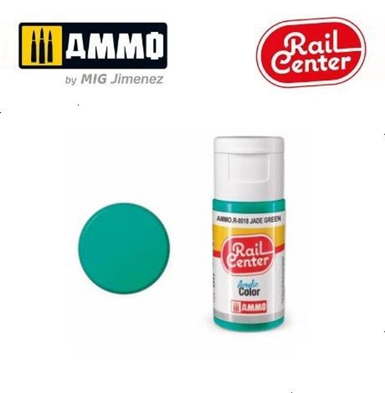 AMMO by Mig R0018 Jade Green (15 Ml) Midwest Model Railroad